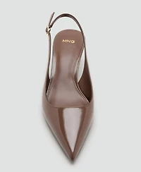 Mango Women's Kitten-Heel Pointed Shoes