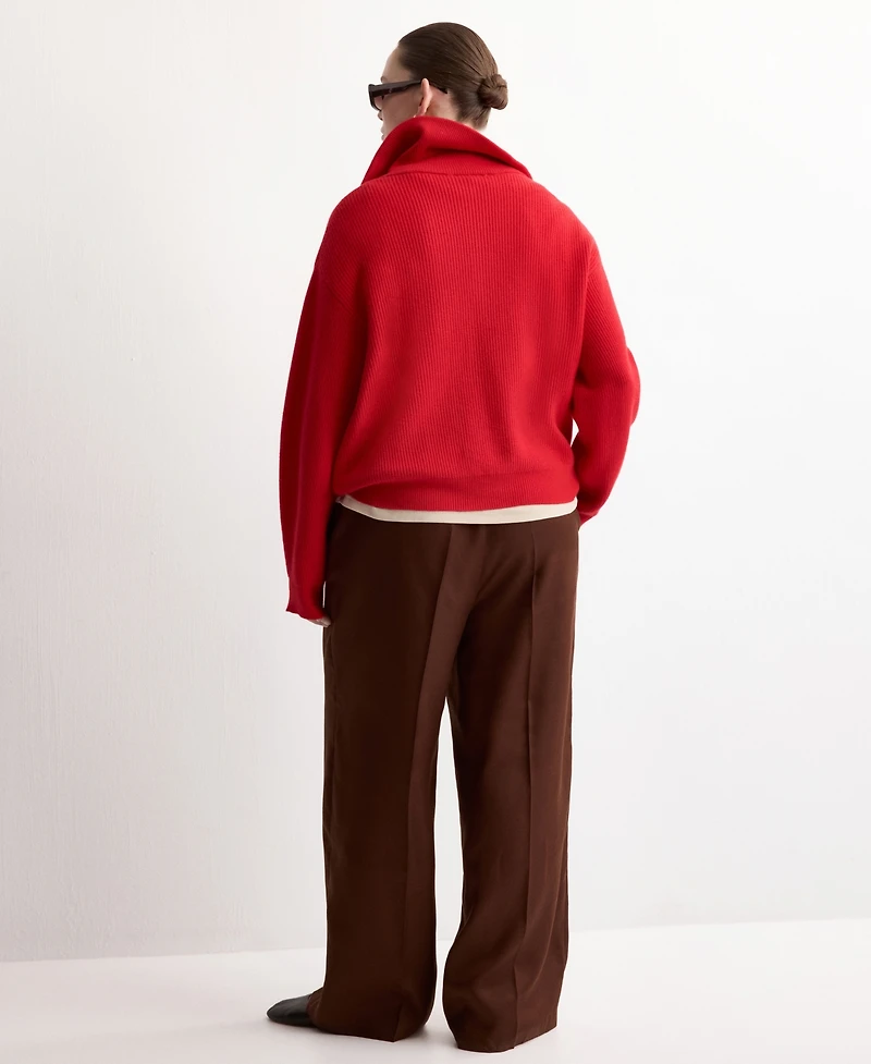 Mango Women's High-Waisted Lyocell Pants