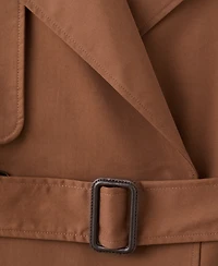 Mango Women's Long Double-Breasted Trench Coat