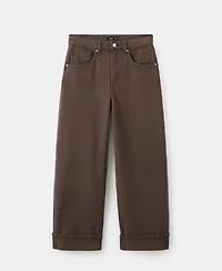 Mango Women's Cuffed Hem Balloon Jeans