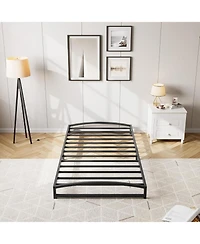 gaomon Twin 6 Inch Metal Platform Bed - Arch Design Heavy Duty