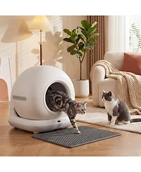 PawHut Automatic Litter Box, Self Cleaning Litter Box for Multiple Cats