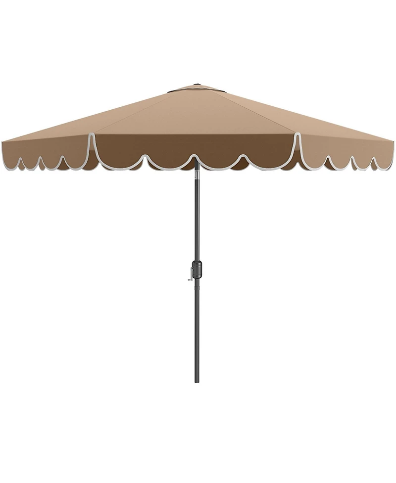 Slickblue 10 Ft Outdoor Market Umbrella with Crank and Tilt