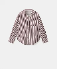 Mango Women's Striped Cotton Shirt