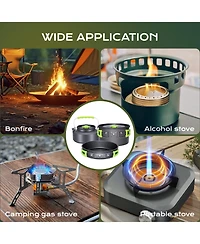 Vebreda 4-6 Person Camping Tent with Front Porch-Green