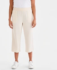 Style & Co Women's Luxsoft French Terry Capri Pants, Macy's Exclusive