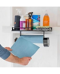 StoreYour Quick Clean Paper Towel Holder and Wall Shelf