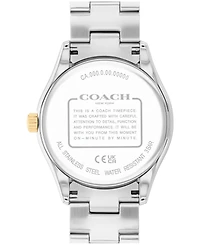 Coach Women's Brooks Two Tone Stainless Steel Bracelet Watch, 36mm