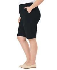 Woman Within Plus 7-Day Knit Bermuda Shorts