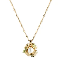 Retro Chic Garden Blossom Pendant Necklace