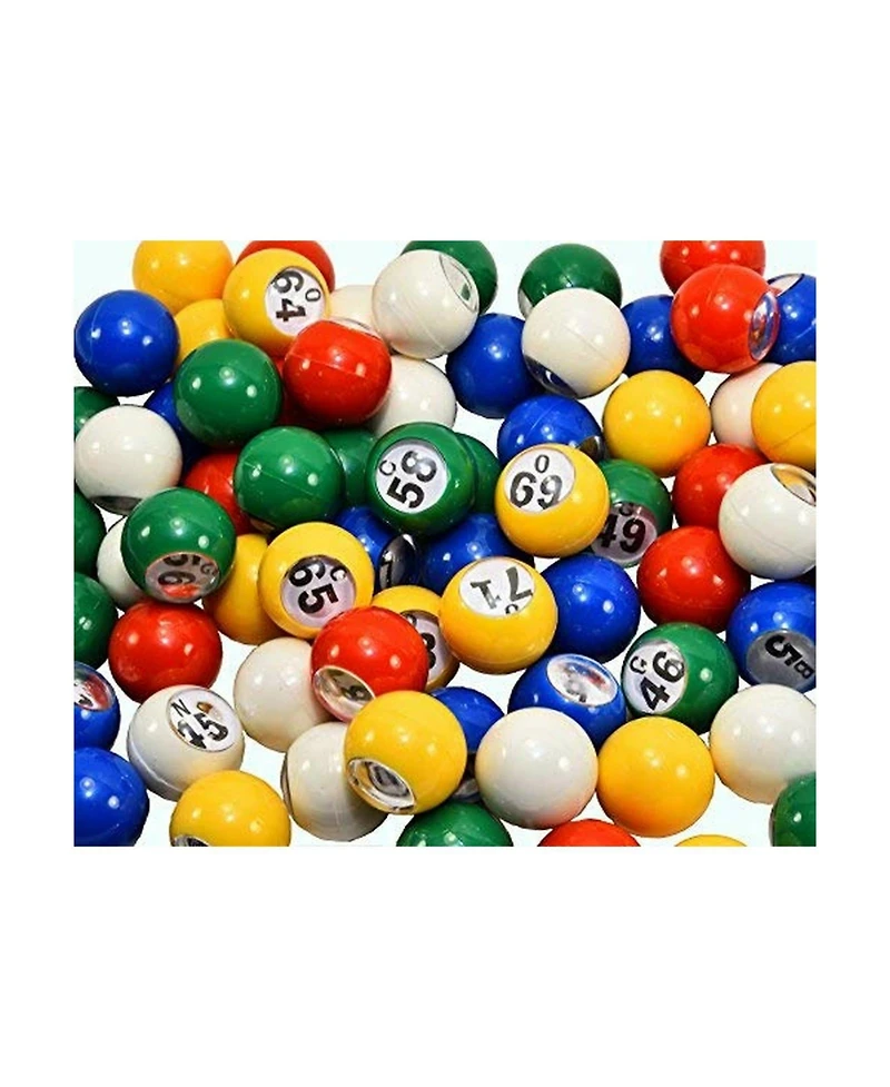 Gse Games & Sports Expert 7/8-Inch Plastic Replacement Bingo Balls for Parties, Bingo Nights, Prize Raffles