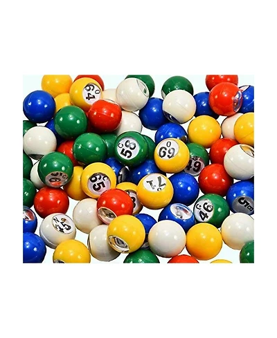 Gse Games & Sports Expert 7/8-Inch Plastic Replacement Bingo Balls for Parties, Bingo Nights, Prize Raffles