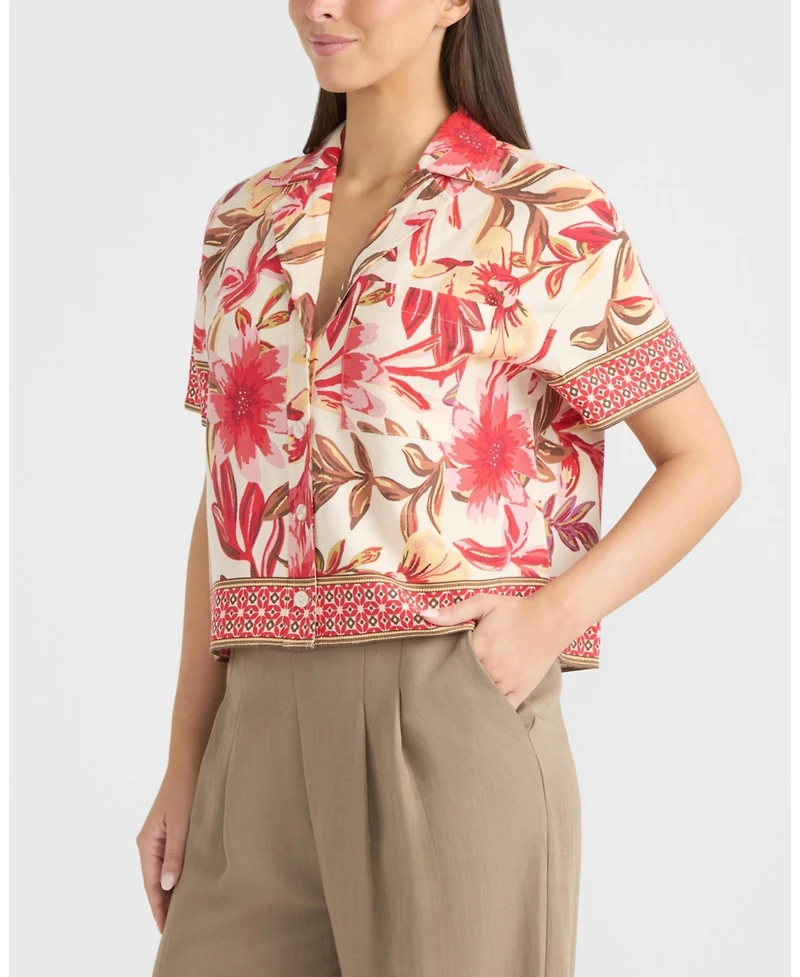 Ellen Tracy Women's Camp Shirt