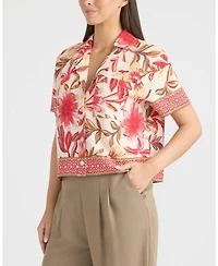 Ellen Tracy Women's Camp Shirt