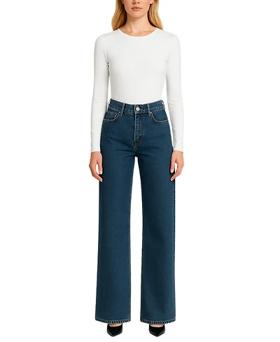 Nocturne Women's Long-Sleeve Jersey Bodysuit