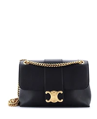 Pre-Owned Celine Medium Victoire Flap Shoulder Bag Leather