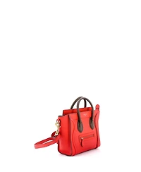 Pre-Owned Celine Nano Bicolor Luggage Bag Grainy Leather