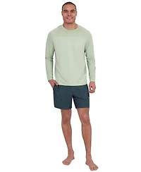 Spyder Men's Textured Panel Long -Sleeve Upf 50+ Rashguard