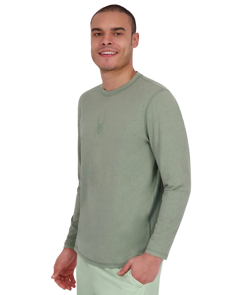 Spyder Men's Core Long-Sleeve Crewneck Upf 50+ Rashguard