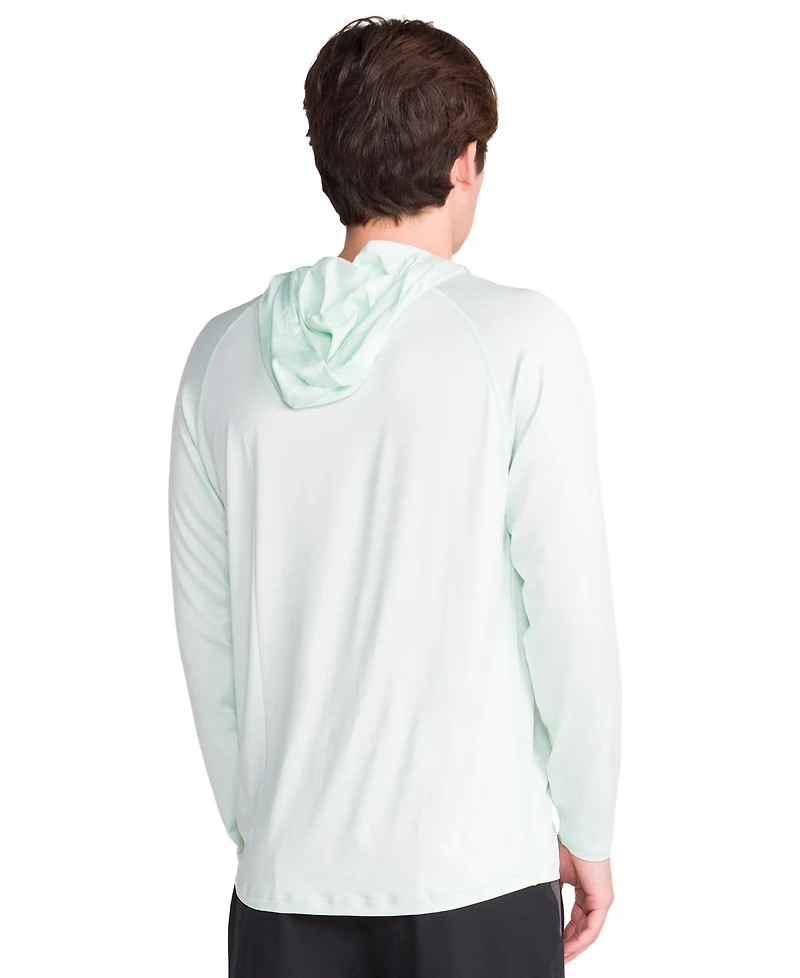 Spyder Men's Hooded Raglan Long-Sleeve Upf 50+ Rashguard