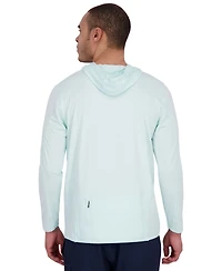 Spyder Men's Long Sleeve Textured Rashguard Swim Hoodie