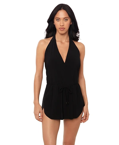 Magicsuit Women's Ellie Halter V-Neck Swim Dress