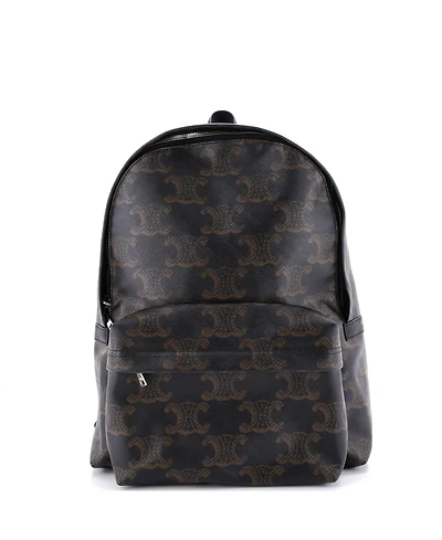 Pre-Owned Celine Medium Front Pocket Backpack Triomphe Xl Coated Canvas