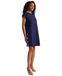 Jones New York Women's Crewneck Linen Mini Dress