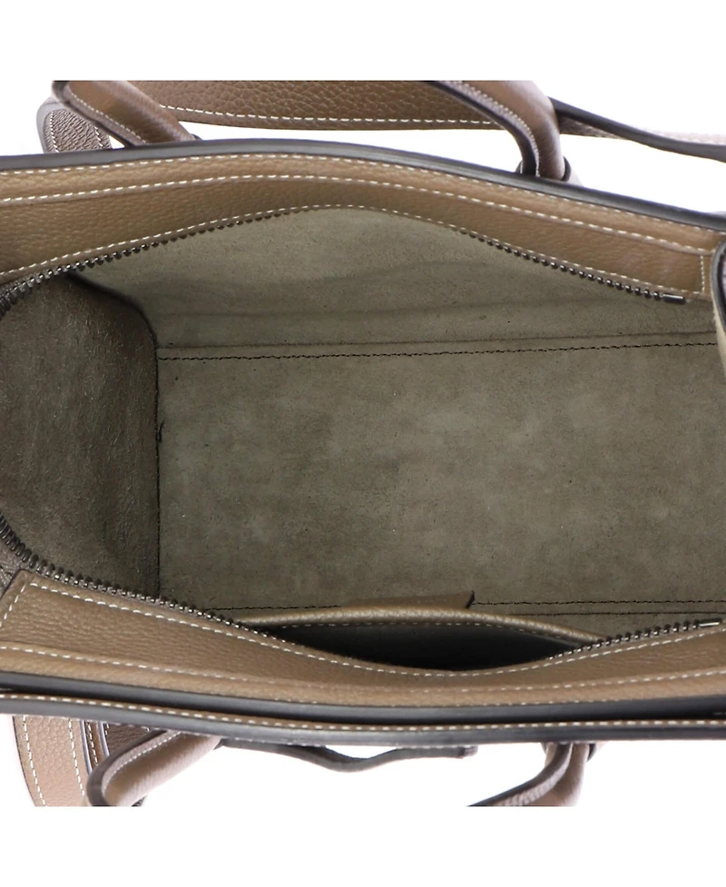 Pre-Owned Celine Nano Luggage Bag Grainy Leather