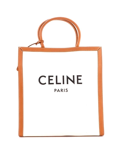 Pre-Owned Celine Large Vertical Cabas Tote Canvas with Leather