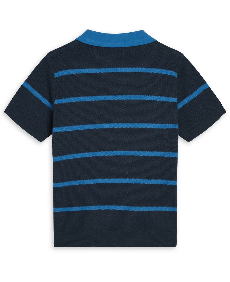 Scotch & Soda Boys' 8-16 Striped Short-Sleeve Polo Shirt