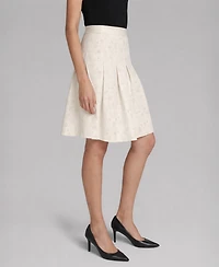Karl Lagerfeld Paris Women's A-Line Eyelet Skirt