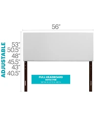 Flynama Elegant Casual Full Headboard 41-53H x 56W x 3D inch Adjustable Height