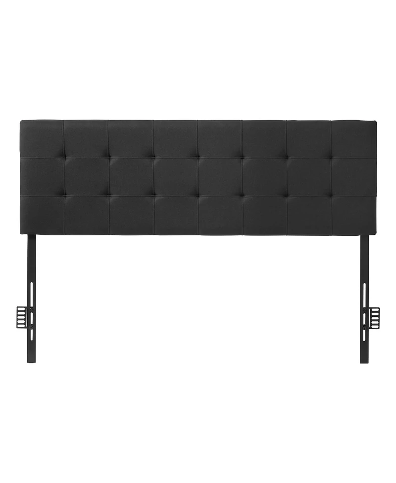 Flynama Queen Size Adjustable Height Diamond Tufted Headboard 62.2W x 42.72-54.53H x 2.76D inch