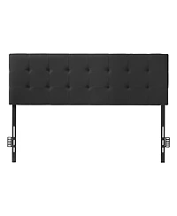 Flynama Queen Size Adjustable Height Diamond Tufted Headboard 62.2W x 42.72-54.53H x 2.76D inch