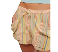 Free People Women's Pull-On Striped Shorts