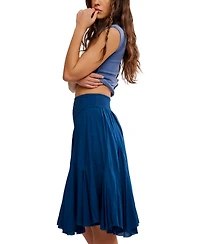 Free People Women's Frida Godet Pull-On Midi Skirt