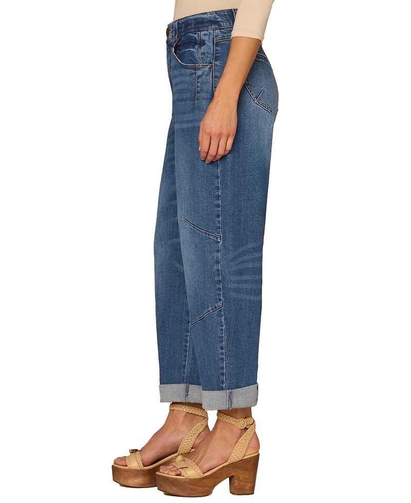 Democracy Petite Skyrise Barrel-Leg Jeans