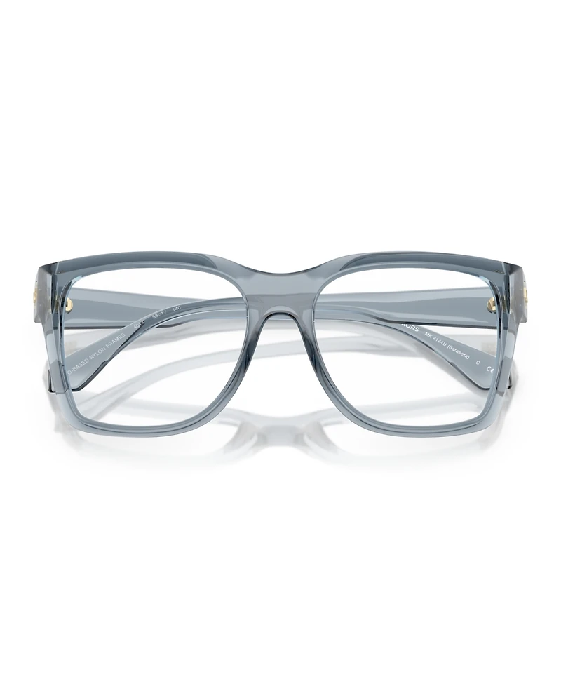 Michael Kors Women's Square Sarasota Eyeglasses, MK4144U