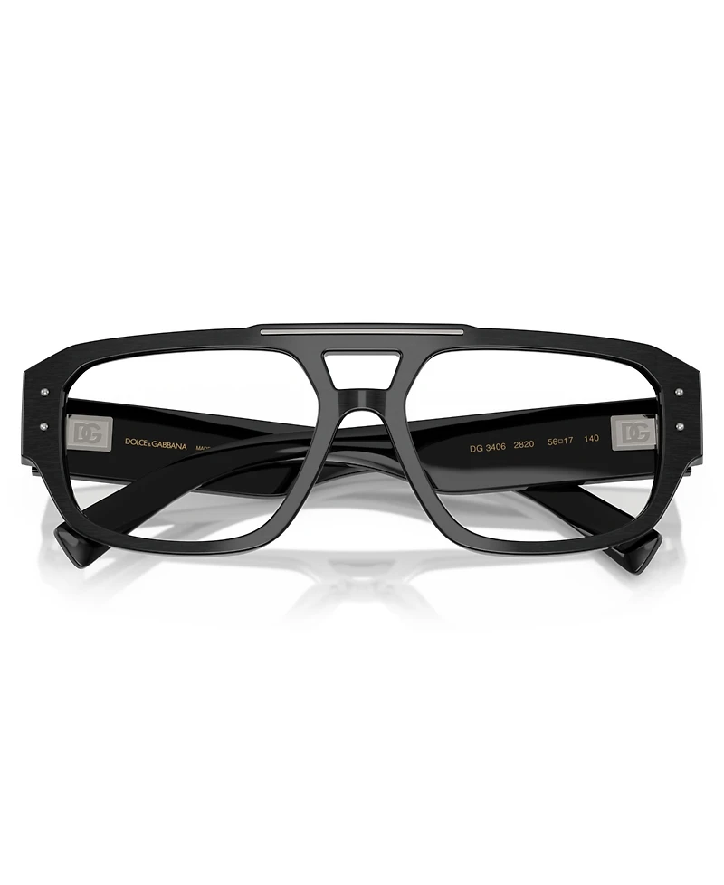 Dolce Gabbana Men's Aviator Eyeglasses