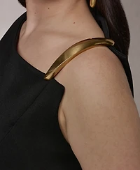 Donna Karan New York Plus One-Shoulder Midi Dress