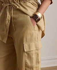 Lauren Ralph Plus Wide-Leg Cargo Pant