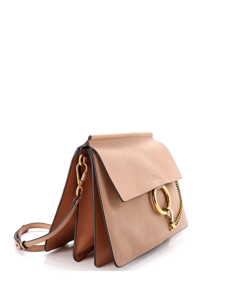 Pre-Owned Chloe Medium Faye Shoulder Bag Leather