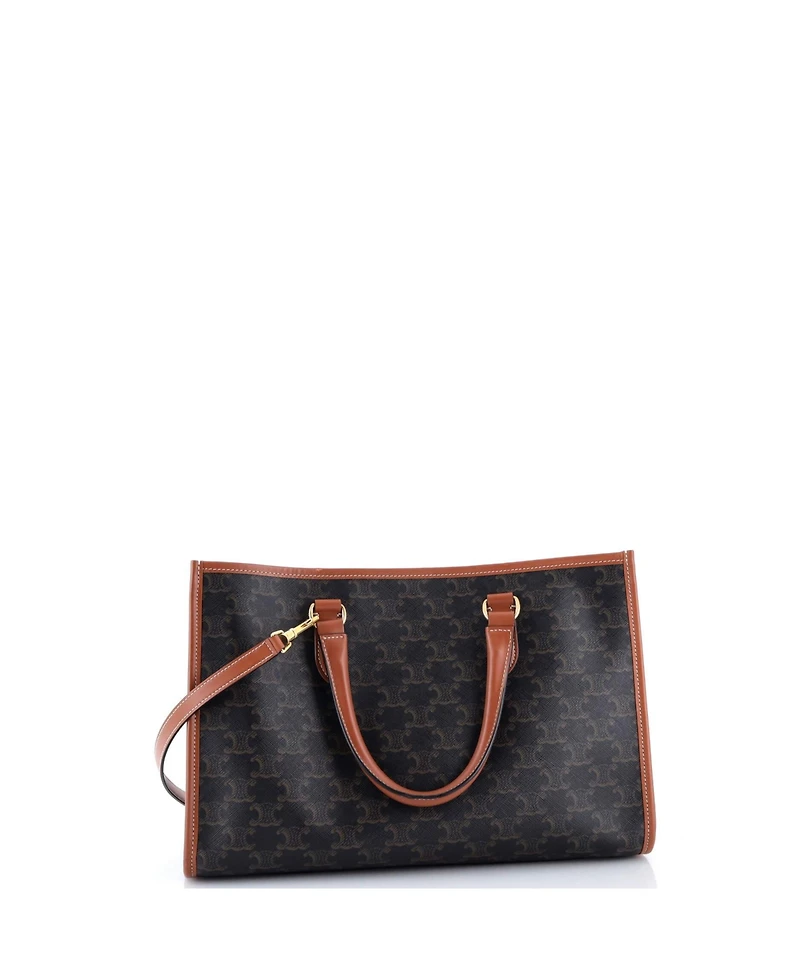 Pre-Owned Celine Mini Horizontal Cabas Tote Triomphe Coated Canvas