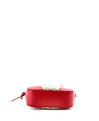 Pre-Owned Gucci Mini Bree Disco Crossbody Bag Gg Canvas with Leather