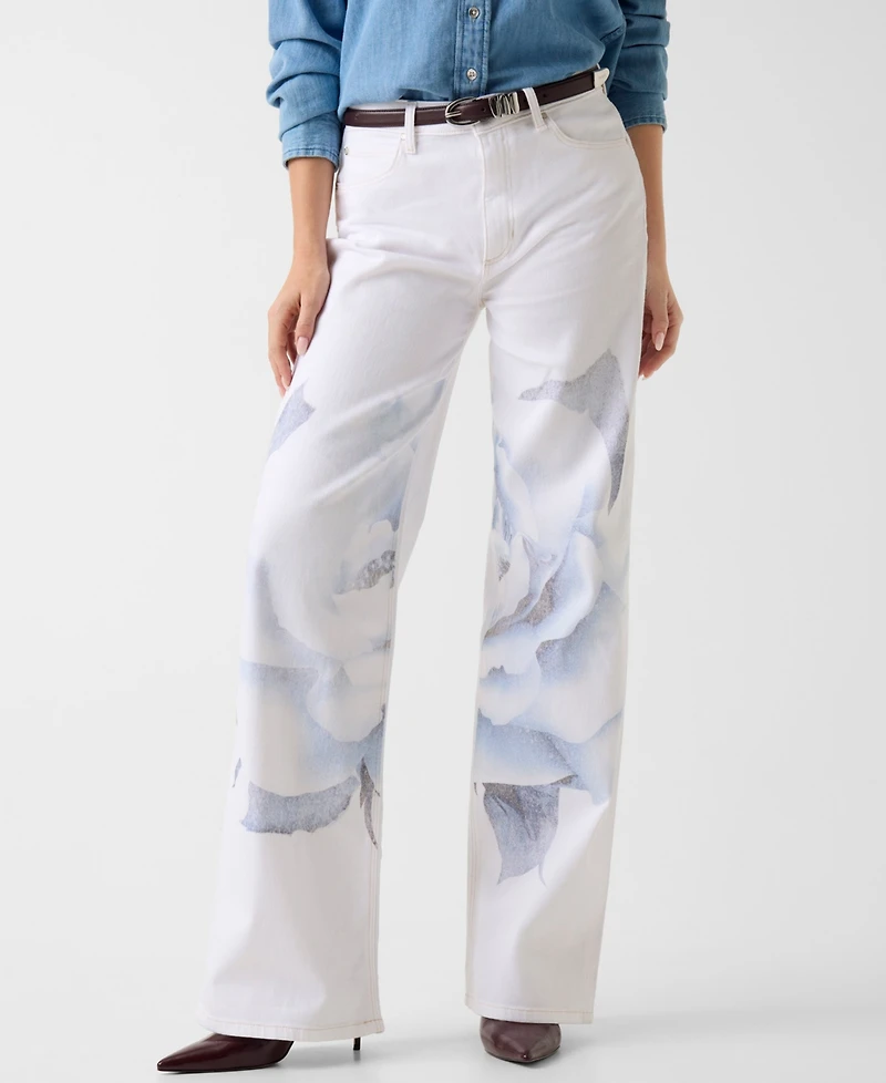 Guess Women's High-Rise Wide-Leg Jeans