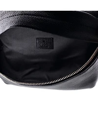 Pre-Owned Gucci Logo Belt Bag Leather with Gg Coated Canvas