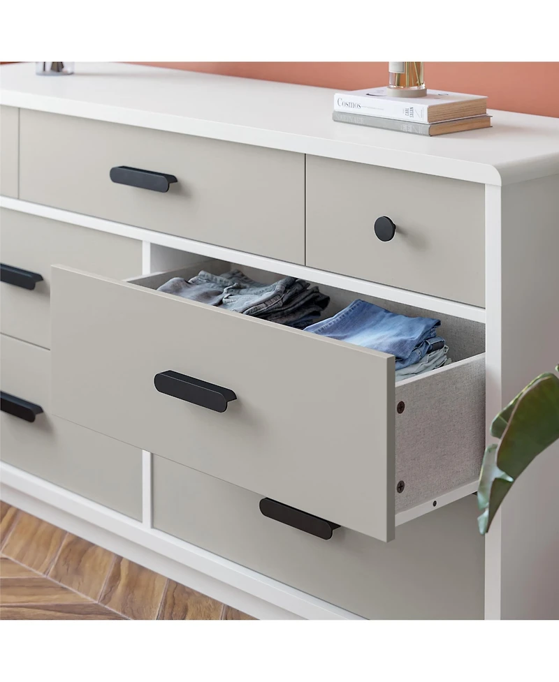 flynama 5 Drawer Dresser Multipurpose Cabinet for Kids Room Home Furniture With Spacious Drawers Easy Assembly.