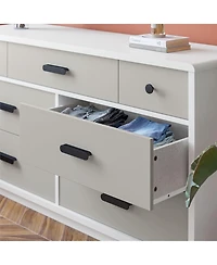 flynama 5 Drawer Dresser Multipurpose Cabinet for Kids Room Home Furniture With Spacious Drawers Easy Assembly.