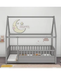 flynama Wood Floor Bed House Roof Frame Fence Guardrails Pine Wood